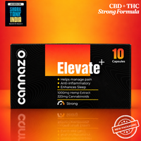 Elevate PLUS+ 100mg RSO extract Pain Capsules – CBD + THC for Chronic Pain & Inflammation Relief