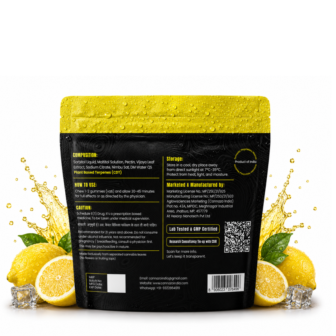 Uplift Gummies (Vatis) – 500mg | Citrus Lemon | Active Cannabinoids 200mg | Strong Support for Focus, Relaxation & Better Mood