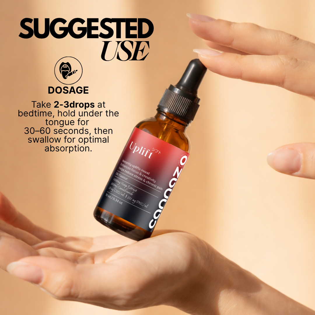 Uplift Drops: THC-Dominant Oil for Depression, Chronic Pain and Insomnia