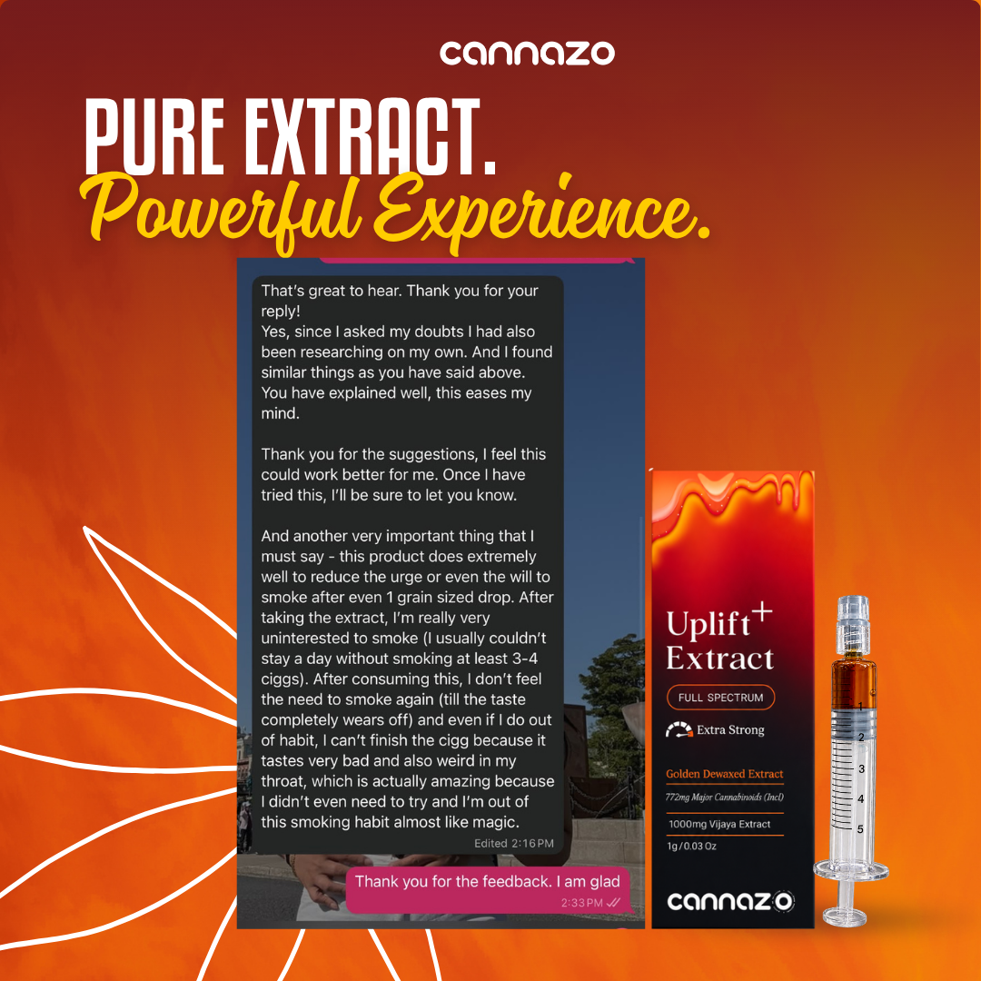 Uplift Plus: Strong Full-Spectrum Extract for Chronic Pain, De-Addiction and Insomnia