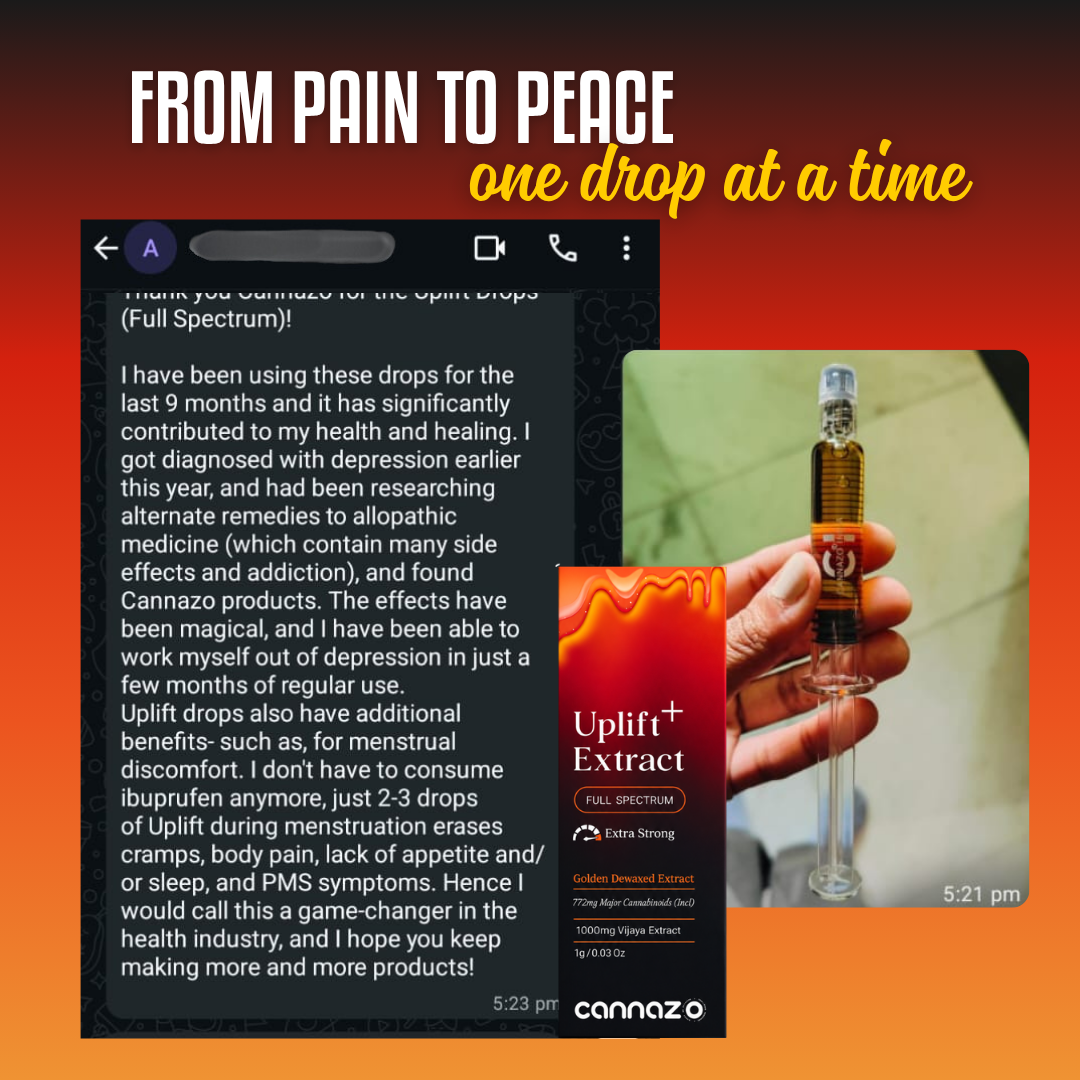 Uplift Plus: Strong Full-Spectrum Extract for Chronic Pain, De-Addiction and Insomnia