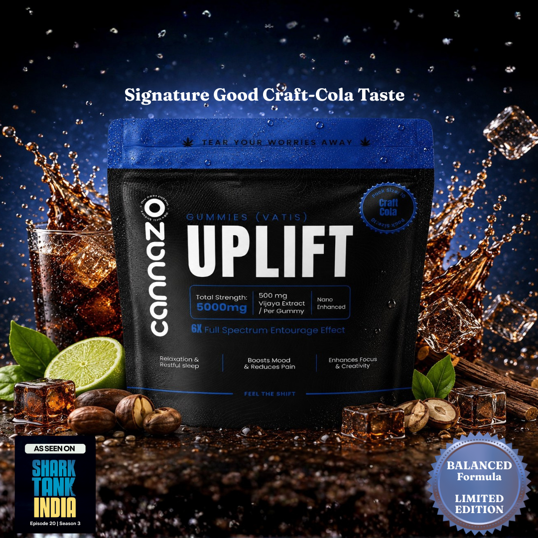 Uplift Gummies (Vatis) – Craft Cola | 250mg Active Cannabinoids | Support for De-addiction, Euphoria & Depression