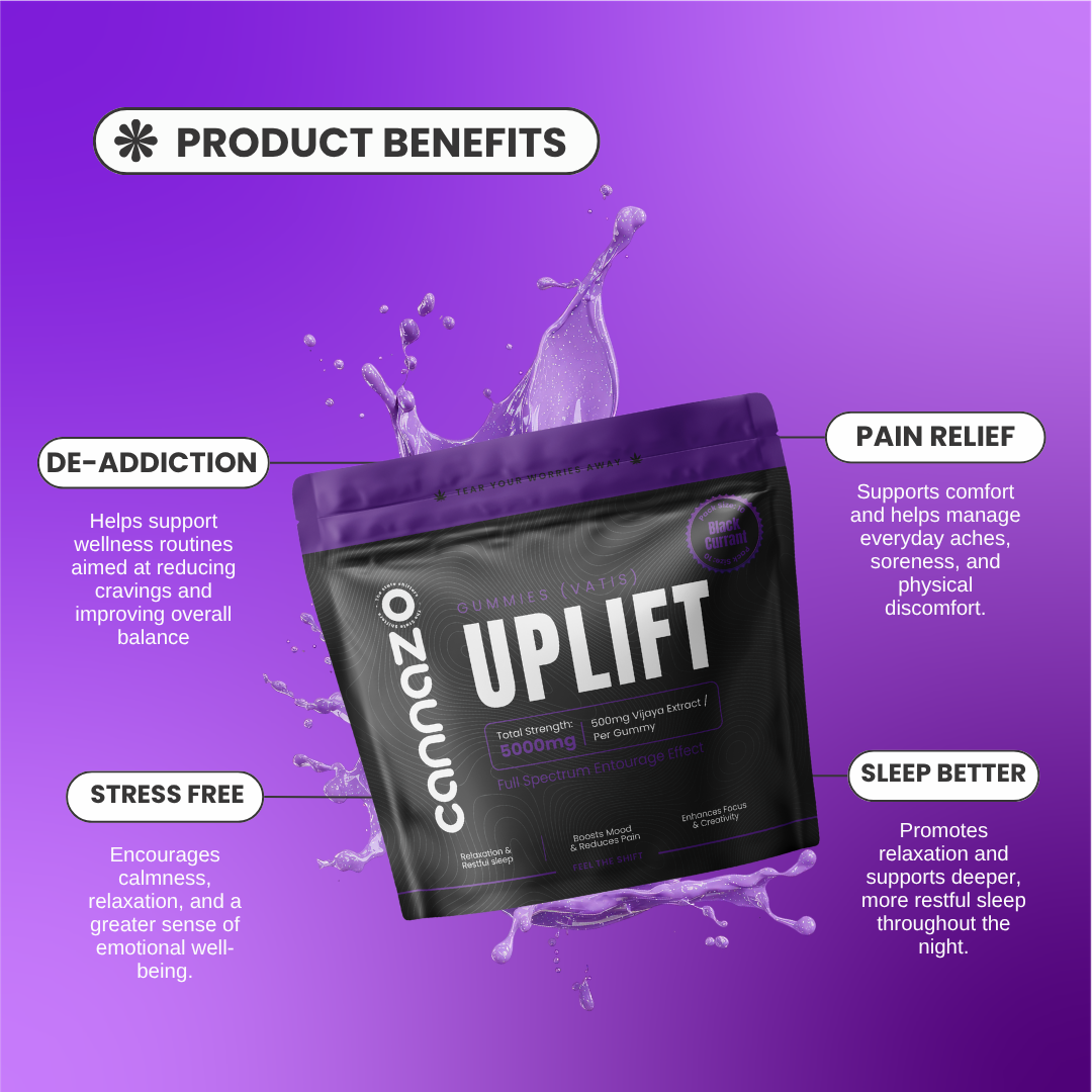 Uplift Gummies - 500mg (400mg Active Extract) Blackcurrant Vatis | Advanced Support for Chronic Pain & Comfort
