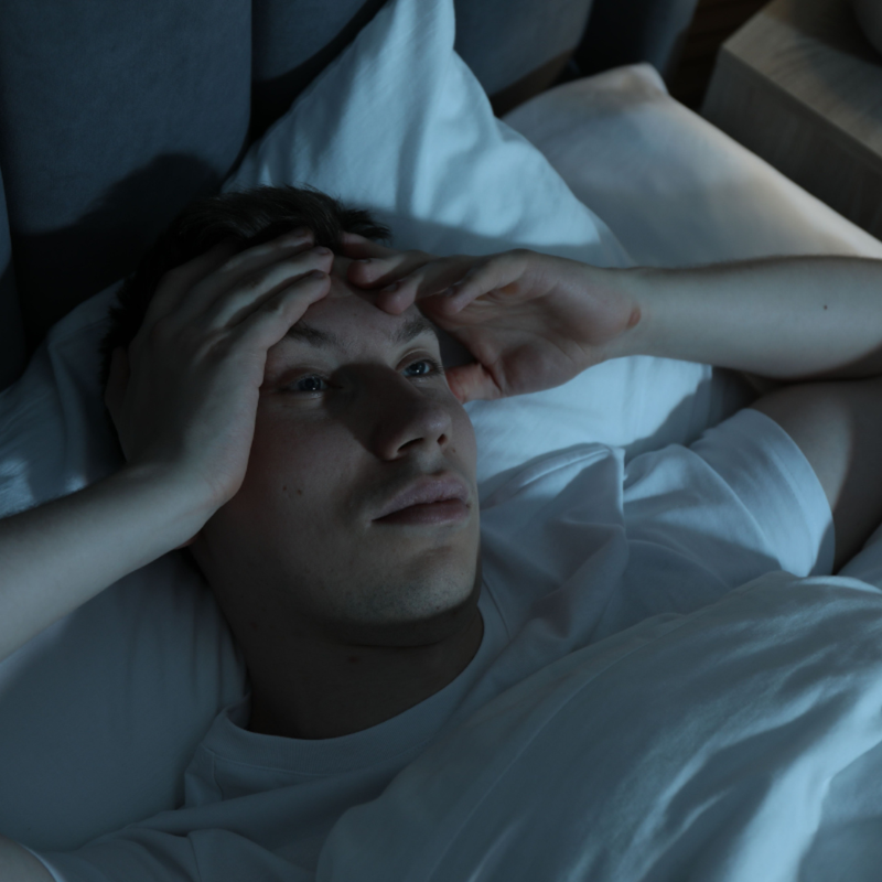 People with night-time anxiety or racing thoughts