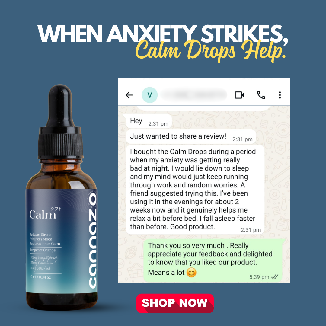 Calm Drops: CBD-Dominant Cannabis Drops for Stress, Anxiety and Mood Support