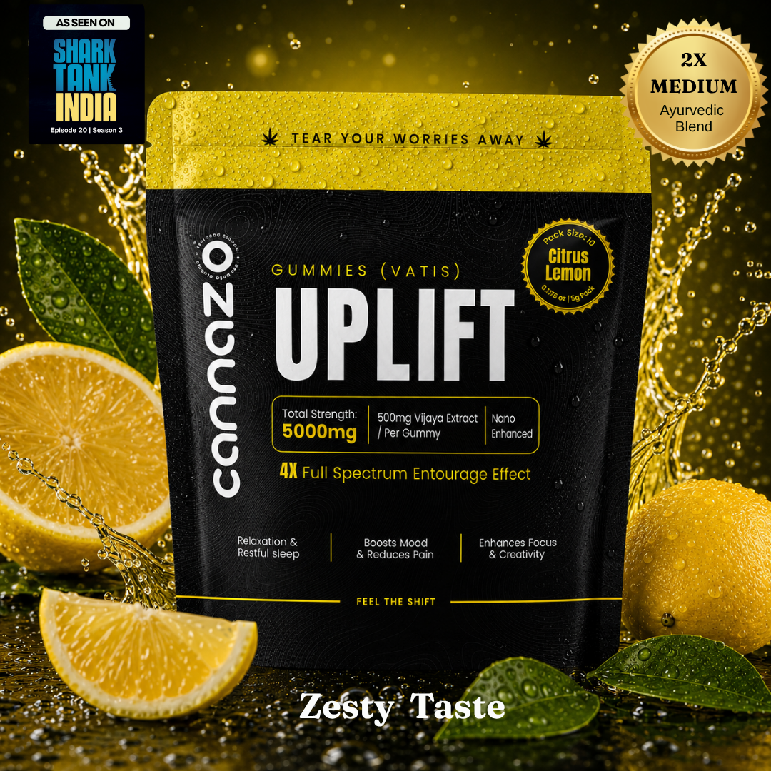 Uplift Gummies (Vatis) – 500mg | Citrus Lemon | Active Cannabinoids 200mg | Strong Support for Focus, Relaxation & Better Mood