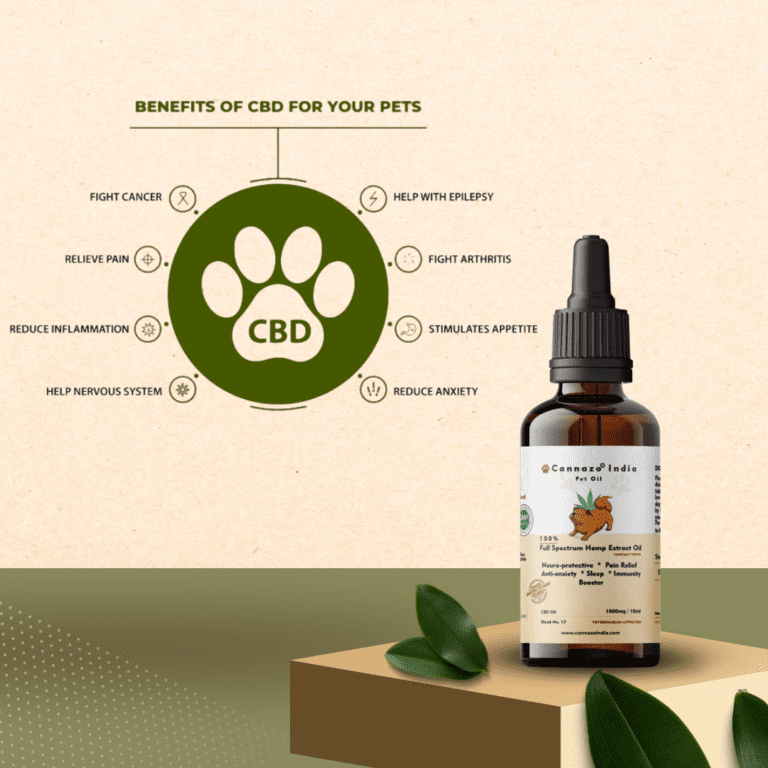 CBD Pet Oil Benefits - Cannazo India