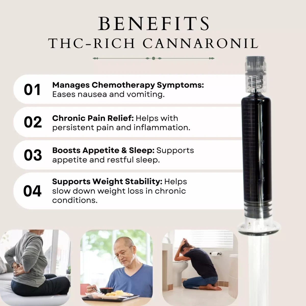 4.c Cannaronil THC-rich Cannazo India - BENEFITS