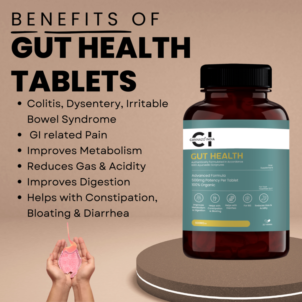 Gut Health Tablet Benefits - Cannazo India - Supports Digestive Health
