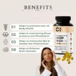 Cannazo India Hemp Seed Oil Softgel BENEFITS