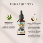Uplift Drops - THC Dominant Mood Lifters - Ingredients list