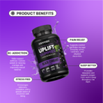Uplift Gummies (Vatis) – Black Currant for Depression, Chronic Pain and Insomnia, De-addiction - Image 4